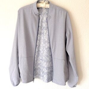 Adidas Light Blue Reversible Zip Up Jacket